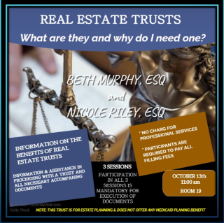 RealEstate Trusts-Oct 13th 11:00 am